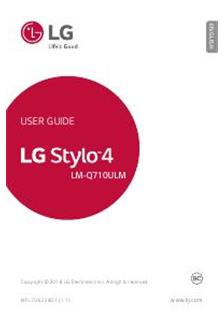 LG Stylo 4 Printed Manual