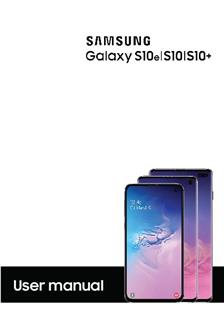 Samsung Galaxy S10e Printed Manual