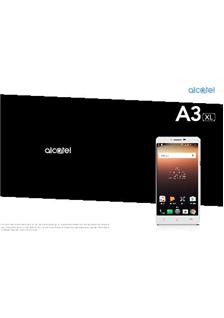 Alcatel A3 XL Printed Manual