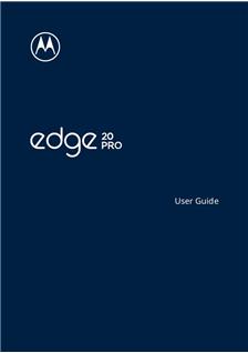 Motorola Edge 20 Pro manual. Smartphone Instructions.
