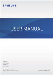 Samsung Galaxy Tab S9 FE manual. Smartphone Instructions.