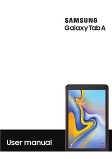 Samsung Galaxy Tab A (2018) manual. Smartphone Instructions.