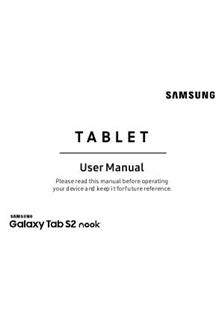 Samsung Galaxy Tab S2 nook manual. Smartphone Instructions.